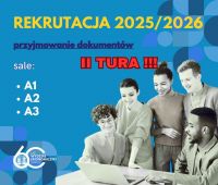 Rekrutacja 2025 - składanie dokumentów - II tura.