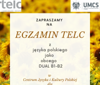 Egzamin telc z języka polskiego dual B1-B2 – 1 września...