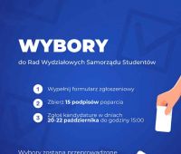 Juz niedługo wybory do Rad Wydziałowych Samorządów...