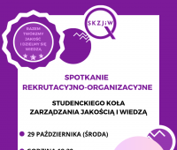 Zaproszenie na spotkanie Studenckiego Koła Zarządzania...