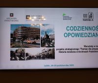 Codzienność opowiedziana - warsztaty historii mówionej