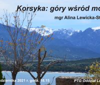 „Korsyka: góry wśród morza” - prelekcja OL PTG