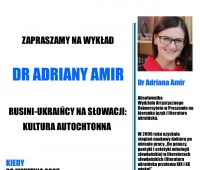 Dr Adriana Amir z Uniwersytetu Preszowskiego -...