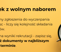 Zapraszamy na dodatkową rekrutację na Wydziale...