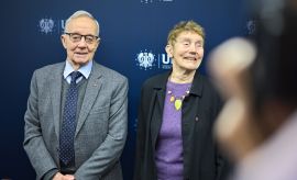 Wizyta wnuków Marii Curie-Skłodowskiej - wybór zdjęć