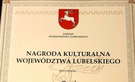  Nagroda Kulturalna Województwa Lubelskiego dla Pani...