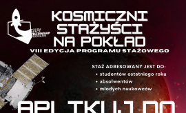 Konkurs stażowy pn. „Polish Space Fellowship Program"