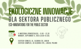 Eco-innovations for the public sector – seminar