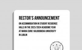 Accommodation in Student Residence Halls for the academic...