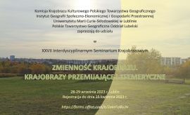 XXVII Interdyscyplinarne Seminarium Krajobrazowe