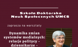 Warsztaty z prof. dr hab. Bogusławą Dobek-Ostrowską