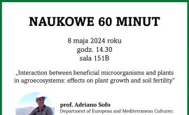 Naukowe 60 minut: prof. Adriano Sofo