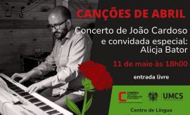 “Canções de Abril” - concerto de João Cardoso e Alicja Bator