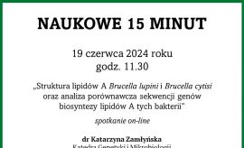 Naukowe 15 minut: dr Katarzyna Zamłyńska
