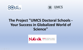 Dodatkowe staże zagraniczne w ramach Projektu "UMCS...