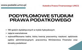 Ruszyła rejestracja na IV edycję Podyplomowego Studium...