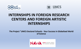 Additional foreign internships within the Project...