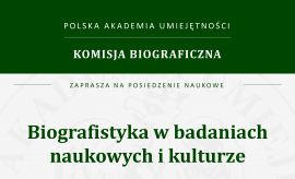 Prof. Iwona Hofman na posiedzeniu Komisji Biograficznej PAU