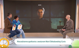 Awatar Marii Curie-Skłodowskiej w „Dzień dobry TVN”