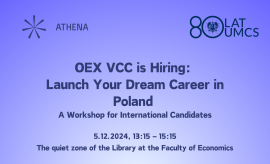 Open registration for Workshops with OEX VCC company -...