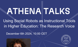 ATHENA Talk: Using Social Robots as Instructional Tools...