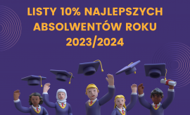 Listy 10% najlepszych absolwentów roku 2023/2024