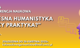 Konferencja "Współczesna humanistyka - teoria czy...