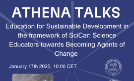 ATHENA Talk: Education for Sustainable Development in the...