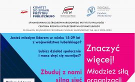 Zaproszenie do projektu "Znaczyć Więcej - Młodzież...