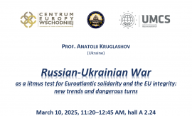 Russian-Ukrainian War - zaproszenie na wykład prof. A....