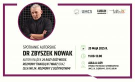 Spotkanie autorskie z dr. Zbyszkiem Nowakiem