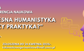  Program naukowej konferencji studenckiej - 9 maja 2025 r.