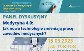 Panel dyskusyjny: Medycyna 4.0