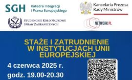 Warsztaty na temat staży oraz zatrudnienia w instytucjach...