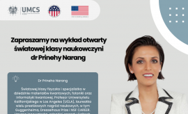 Dr Prineha Narang z wizytą na UMCS. Zaproszenie na wykład