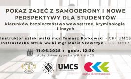 Pokaz zajęć z samoobrony i nowe perspektywy dla studentów...