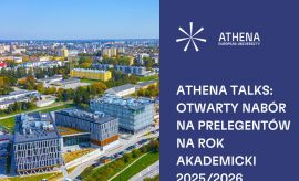 Zostań prelegentem na ATHENA Talks