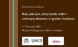 O zwierzętach domowych w języku i kulturze | konferencja