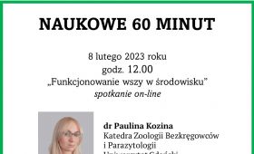 Naukowe 60 minut: dr Paulina Kozina