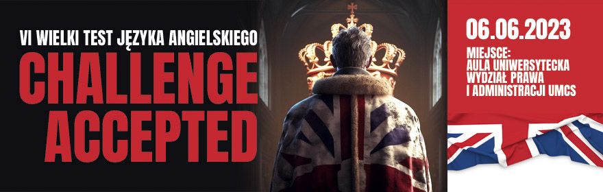 Wielki Test Języka Angielskiego „Challenge Accepted” 2023