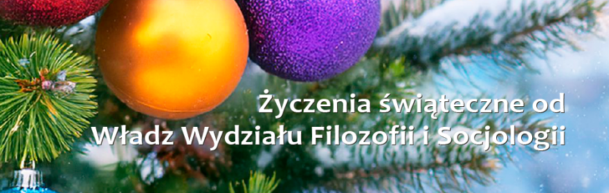 Życzenia świąteczne WFiS