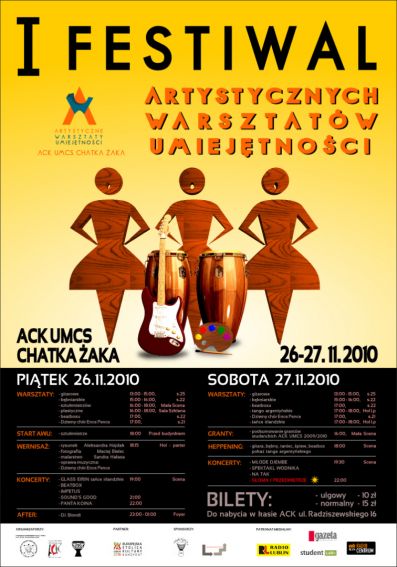 Artystyczne Warsztaty Umiejętności - plakaty festiwalowe