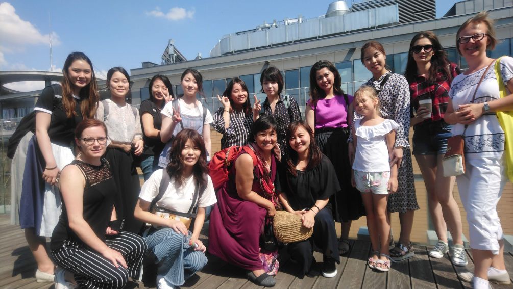 Visitors from Kobe College in Japan