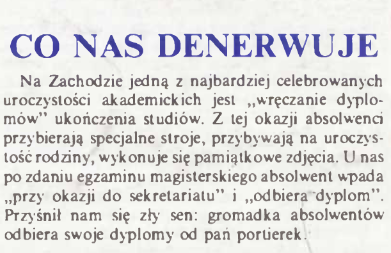 Z archiwum "Wiadomości Uniwersyteckich"