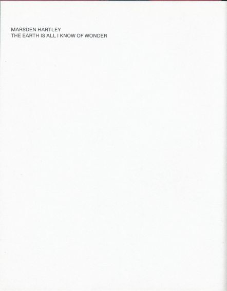 Katalog „The Earth Is All I Know of Wonder: Marsden...