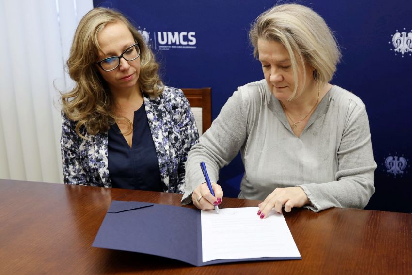 Podpisanie porozumienia między Wydziałem Chemii UMCS a...
