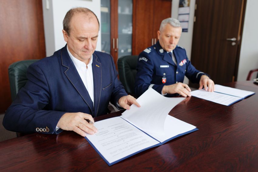 Podpisanie porozumienia z Komendą Wojewódzką Policji