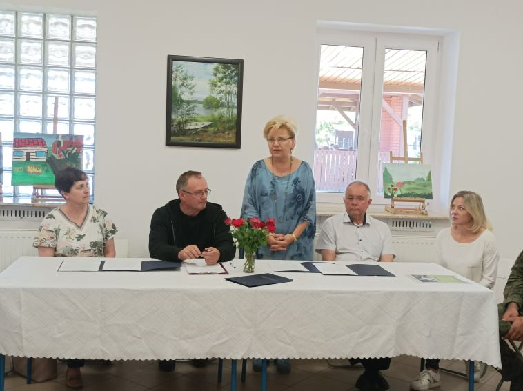 Delegacja z Wydziału Filologicznego UMCS w Woli Uhruskiej...