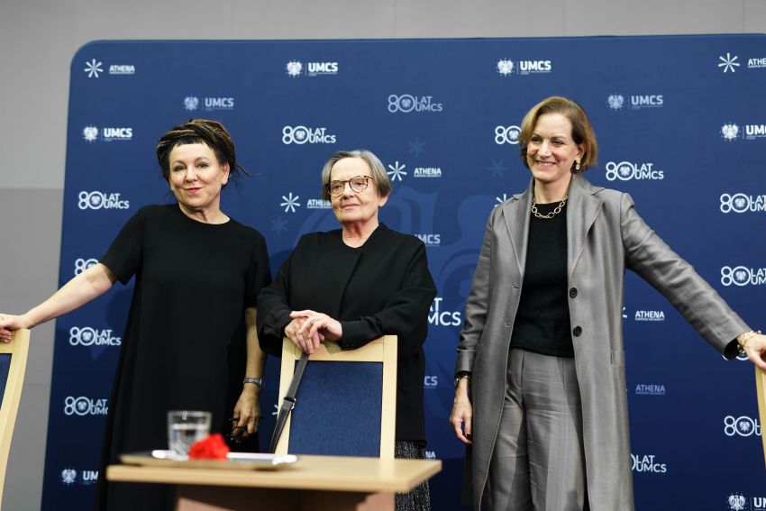 Uroczystość nadania tytułów DHC Anne Applebaum, Agnieszce...