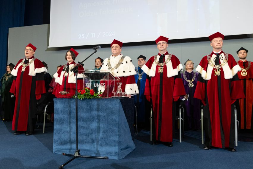 Uroczystość nadania tytułów DHC Anne Applebaum, Agnieszce...